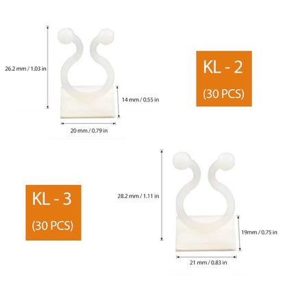 Wall clips for climbing plants (30 pieces) | Bowlift