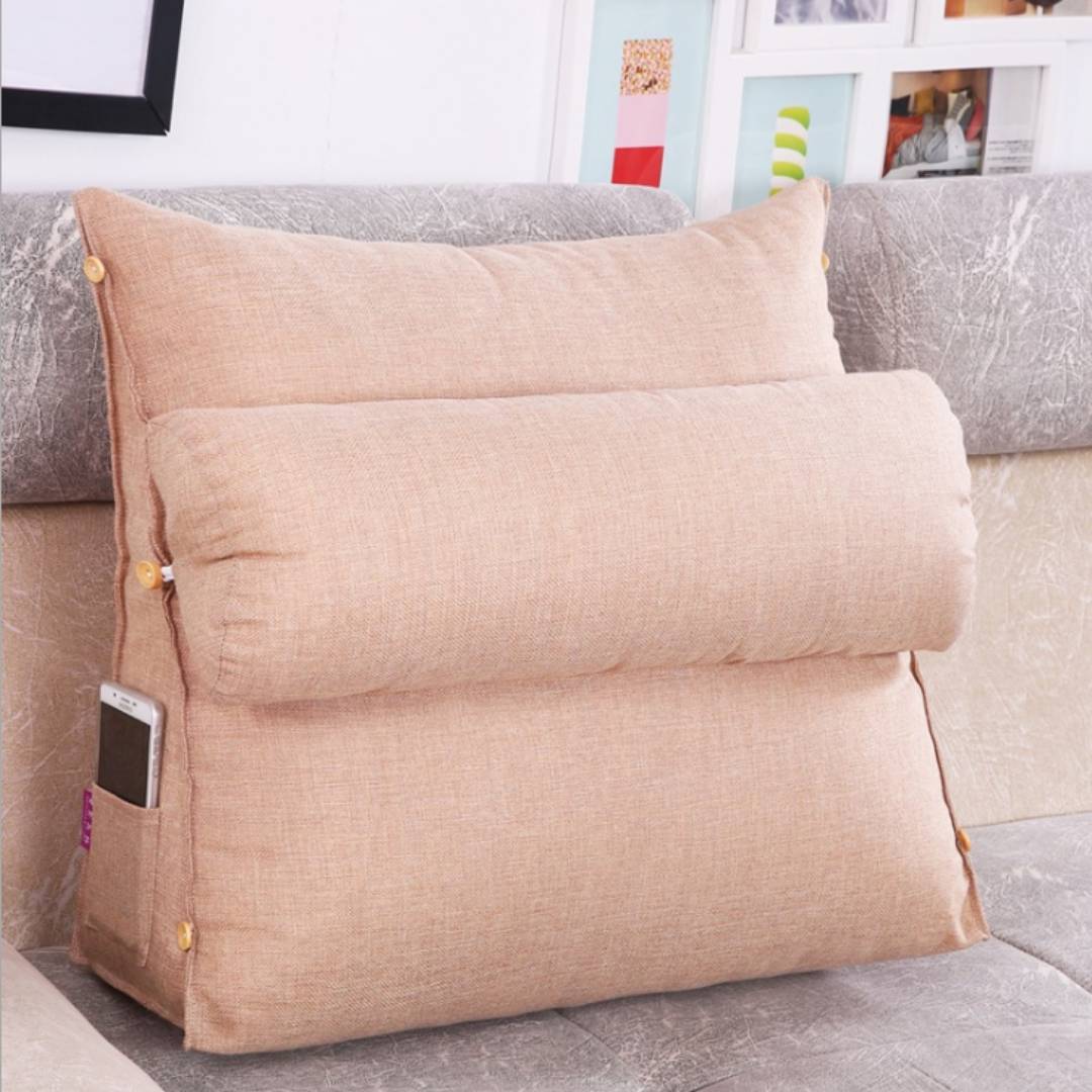 LoungeEase | Backrest Pillow for Reading and TV - Lumbar Support Adjustable Bed Pillow - Comfort Posture - Versatile Use Pillow Bowlift