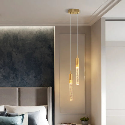 Skanto | Lustreau Cylinder Glass Pendant Lamp
