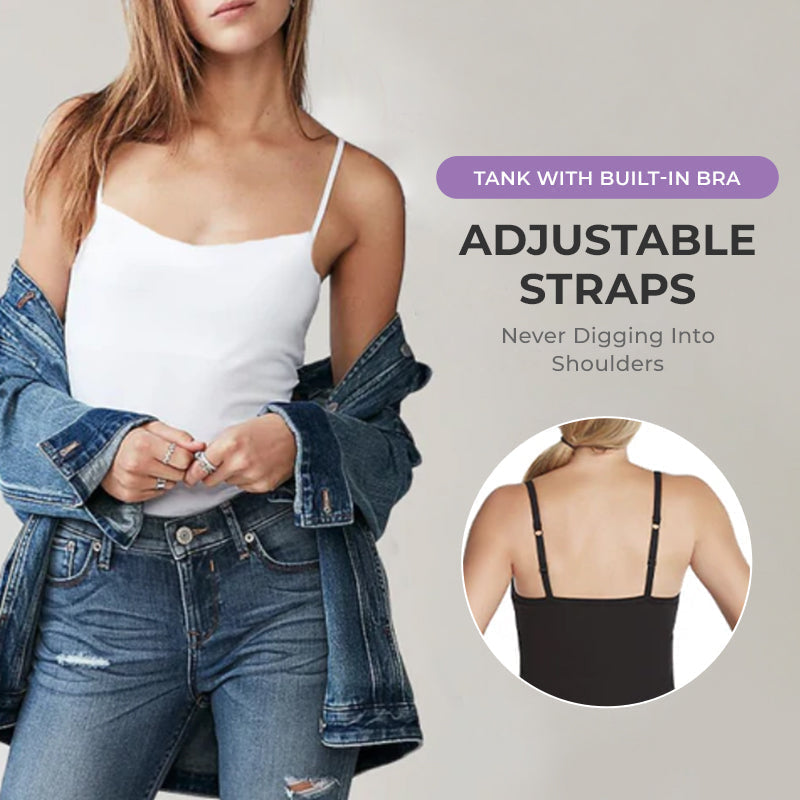 Tank top with integrated bra