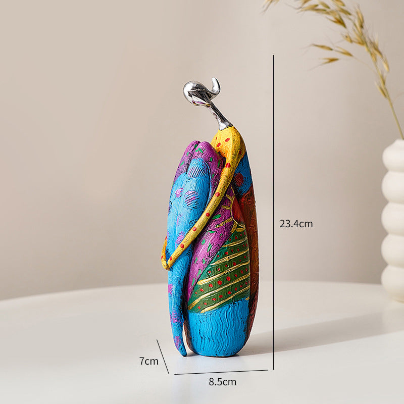Abstract Colorful Woman Statue | Bowlift