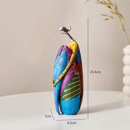 Abstract Colorful Woman Statue | Bowlift