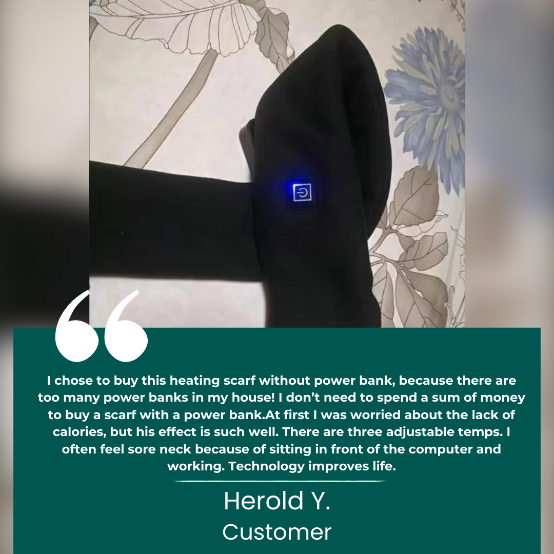 Skanto | WarmFlex™ Heated Neck Wrap | Heated Scarf for British Winters