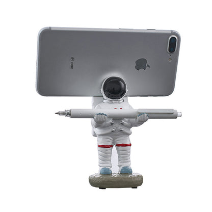 Support for phones or pens in astronaut decorations | Bowlift
