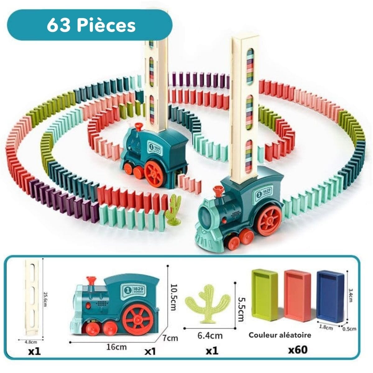 Skanto | Automatic Domino Train | Creative Educational Toy for Kids