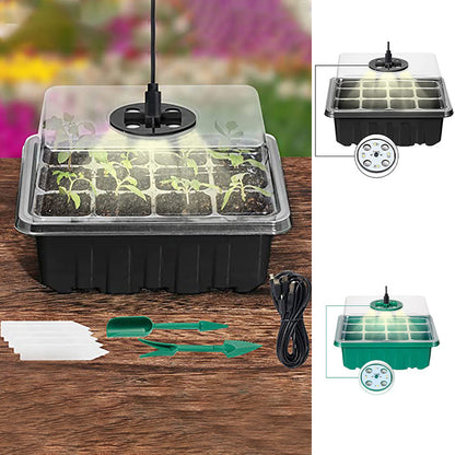 Seed Starter Trays with Grow Light, 5 sets | Kalsten