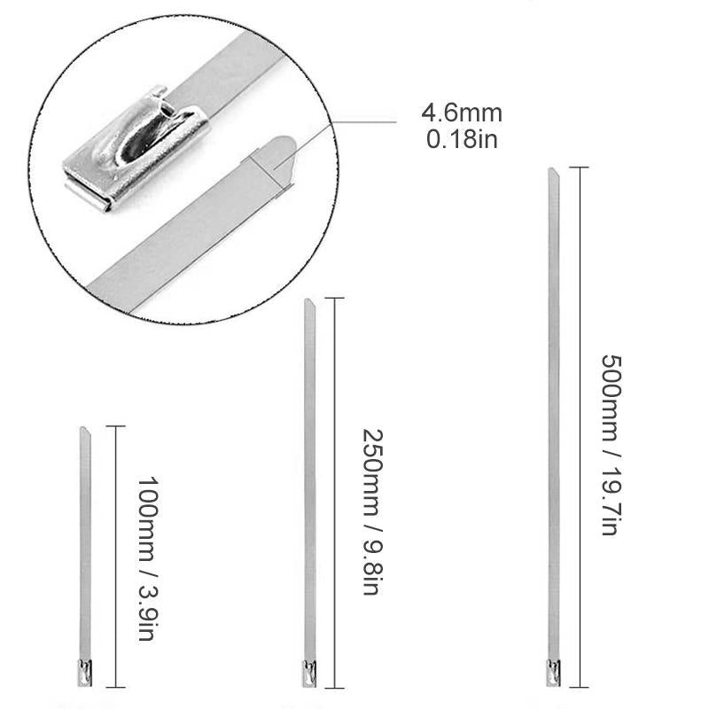 Multi-purpose metal cable ties (100 PIECES) | Karnz