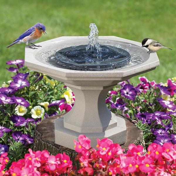 BowLift | Solar Bionic Fountain for Gardens Birth Bath for Floor / Ground