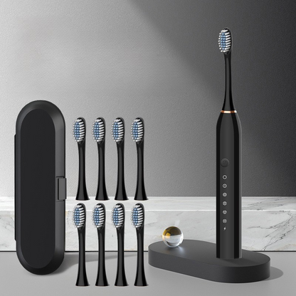 Skanto | GlowSmile Sonic Toothbrush – Rechargeable with 5 Modes and 8 Brush Heads