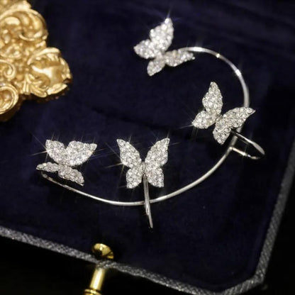Sparkling zircon earrings