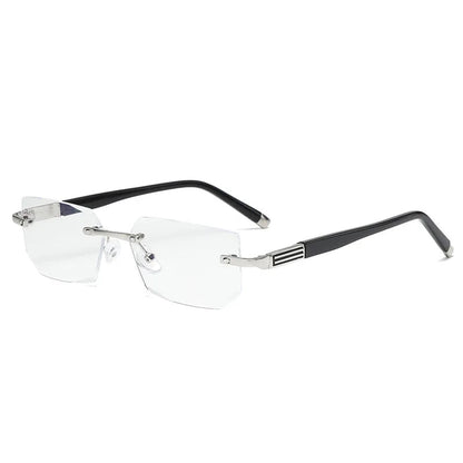 Progressive reading glasses with high hardness and anti-blue light filter for distance and near vision