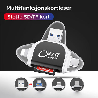 Multi-Port 4 in 1 Universal SD TF Card Reader | Bowlift
