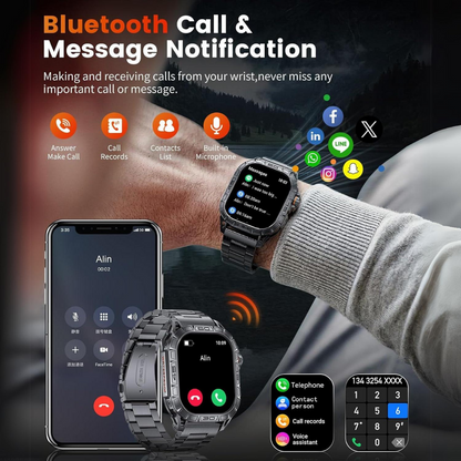 Durable Smartwatch – Waterproof Protection with Military-grade Durability Bowlift