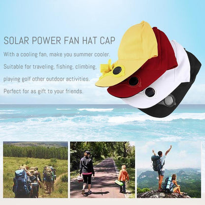 Solar-powered cooling cap