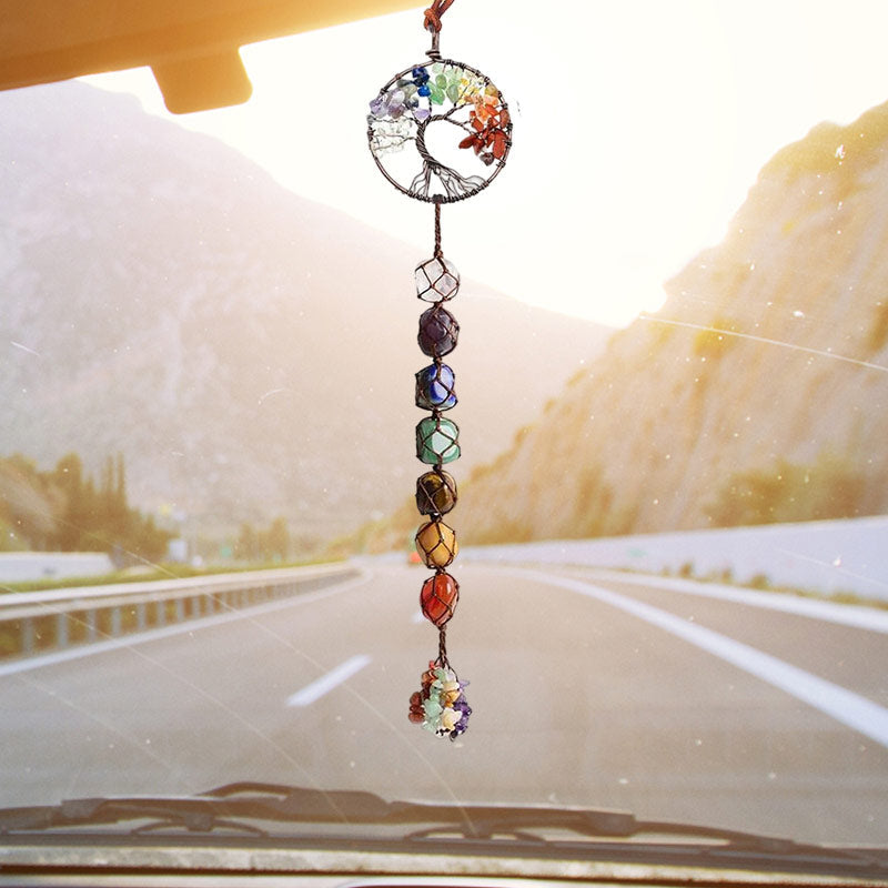 Skanto | 7 Chakra Healing Crystal Tree of Life Decoration