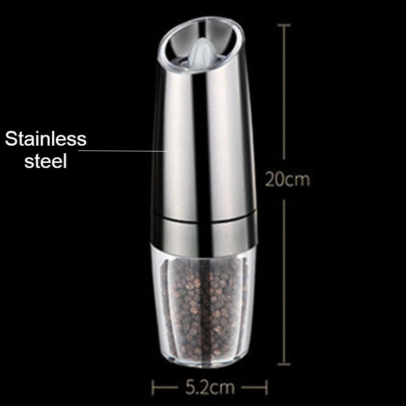 Skanto | Electric Salt and Pepper Grinder, with Adjustable and Automatic On/Off Design, for Pepper, Salt, Bean & More