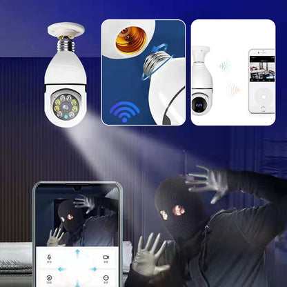 Wireless Wi-Fi Security Camera with Light Bulb | Karnz
