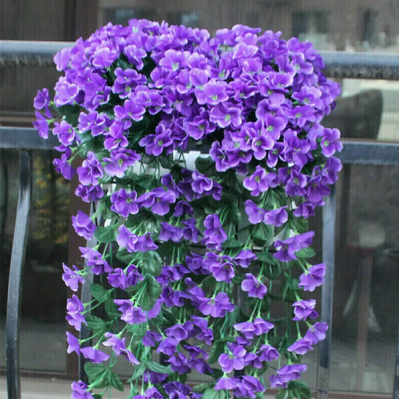 BowLift | Simulated Violet Hanging Basket