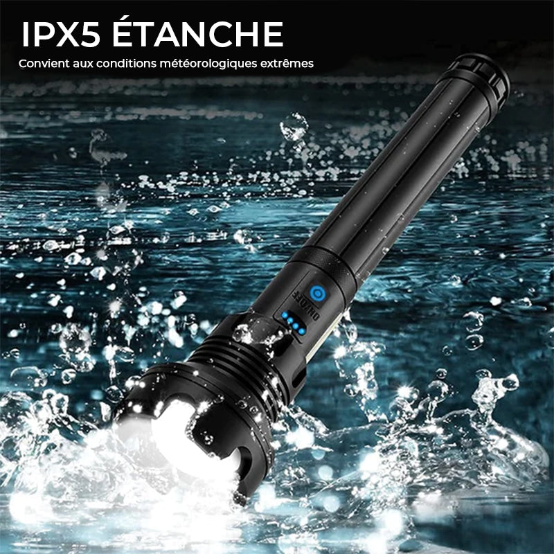 Tactical rechargeable laser LED flashlight | Bowlift