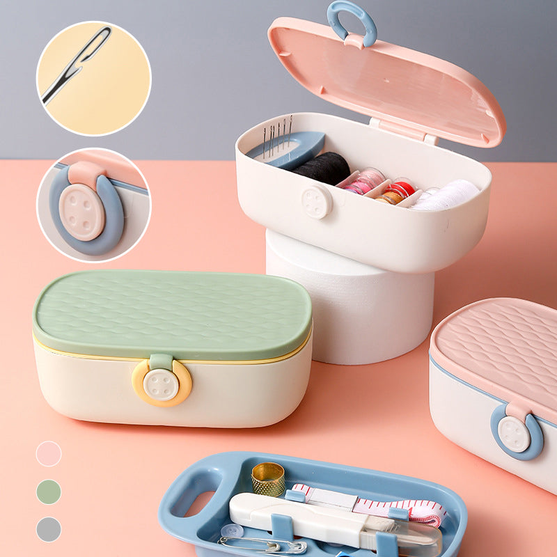 Sandsberg-in-One sewing box with button and thimble