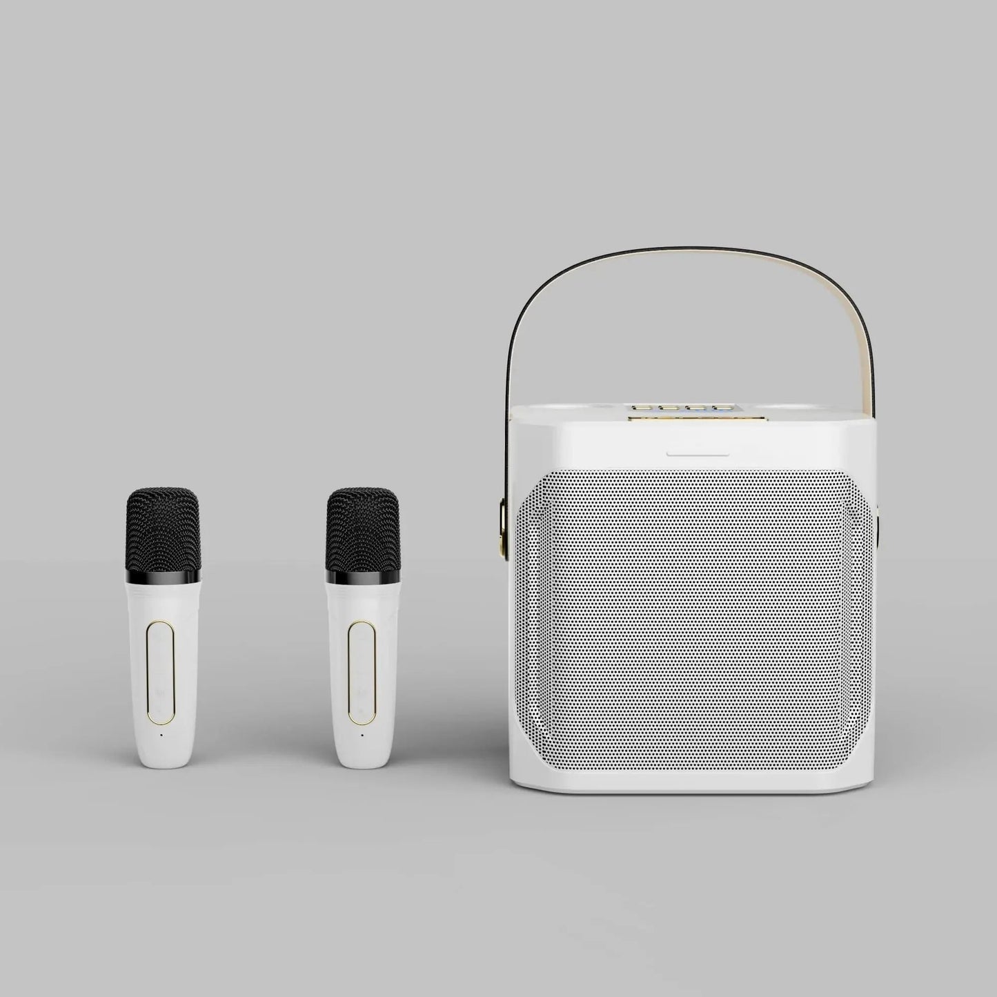 Skanto | Karaoke Bluetooth Speaker – 360° Surround Wireless Subwoofer with Dual Mics