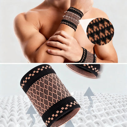 Copper‑Infused Compression for Wrist Pain Relief – Breathable Low‑Profile Sleeve for Everyday & Sports Bowlift