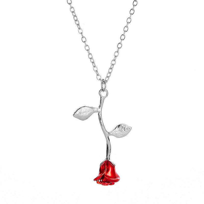 Skanto | 3D Rose Pendant Necklace