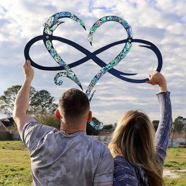 Skanto | Iron Wall Art with Infinity Heart Design