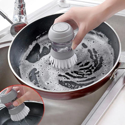 Press-type Dish Brush | Skanto