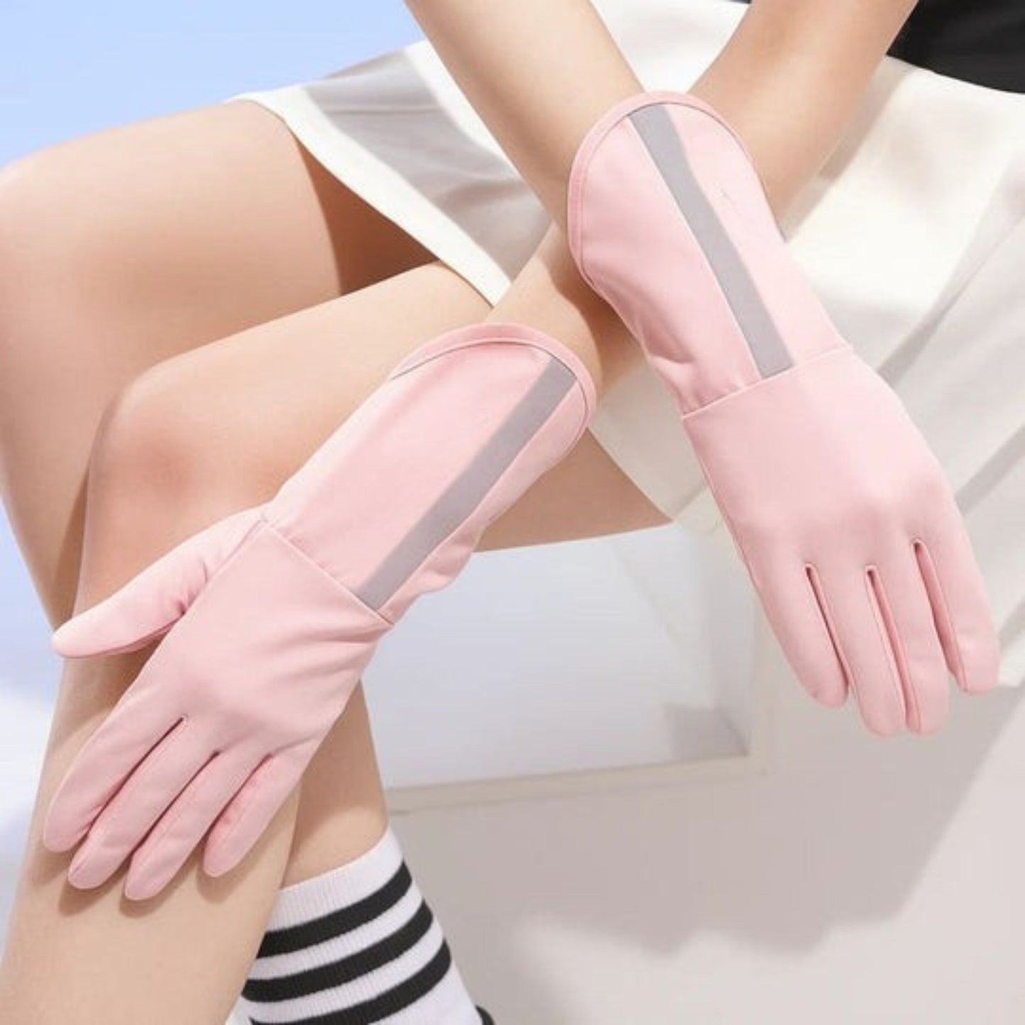 Breathable Cooling Fabric – Open Finger Touchscreen – Lightweight Comfort – Outdoor Driving & Cycling Bowlift