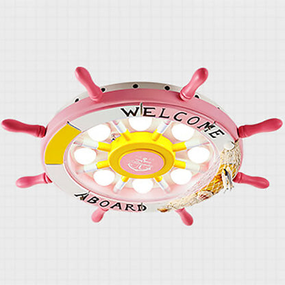 BowLift | NautiGlow Children's Room LED Ceiling Lamp | Sailboat Design | Cartoon Style | Ambient Lighting