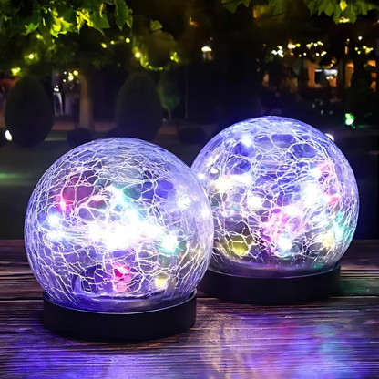 Waterproof Solar LED Outdoor Light with enchanting floral pattern