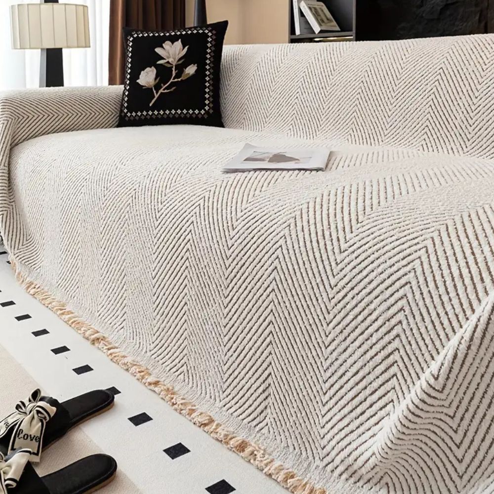 Skanto | Stripe Herringbone Sofa Cover