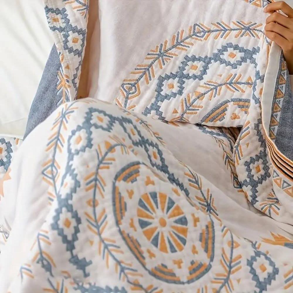 Skanto | CESS - Cotton Throw with Boho Mandala