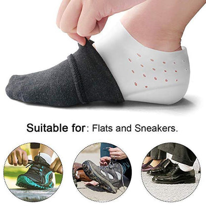 Invisible height-increasing insoles