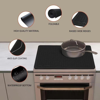 Skanto | Heat-Resistant Silicone Stove Cover Mat & Utensils