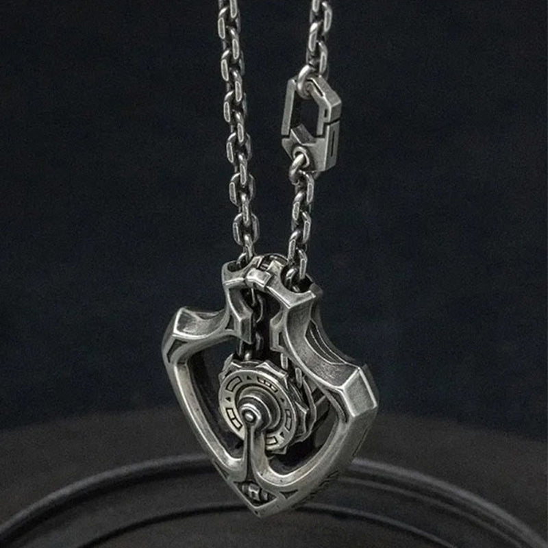 BowLift | Mechanical Rotating Gear Pendant Necklace