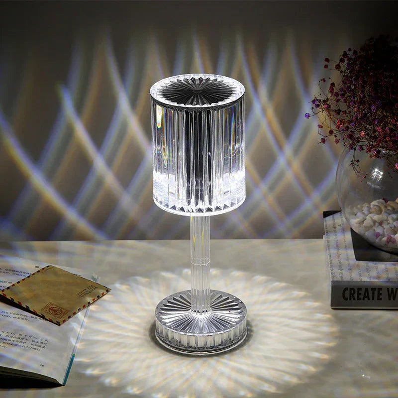 Skanto | Dimmable Crystal Table Lamp with Modern Design