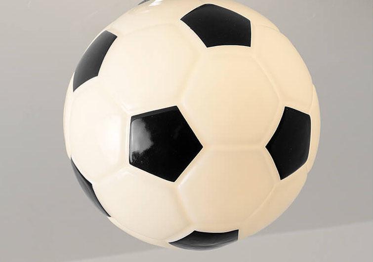 Skanto | SportLume Creative Ceiling Light | Basketball & Soccer Design | Semi-Flush Mount | Glass Lamp