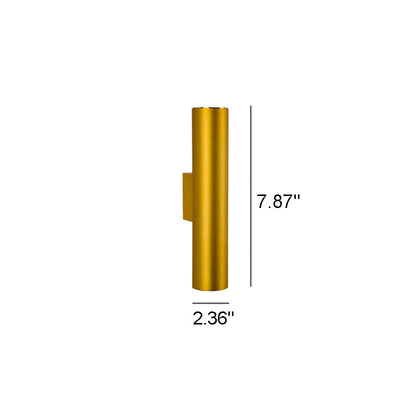 Aluminum Cylinder Wall Lamp – 2 Light