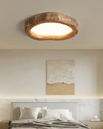 Skanto | Wood & Subtle Glow Ceiling Lamp