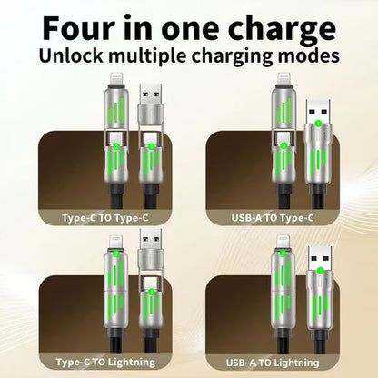 BowLift | 4 in 1 USB Charging Cable MAX 240W Fast Charging