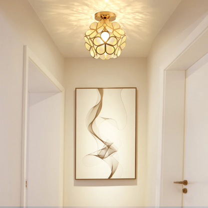 Skanto | Luxury Glass Flower Ceiling Lamp