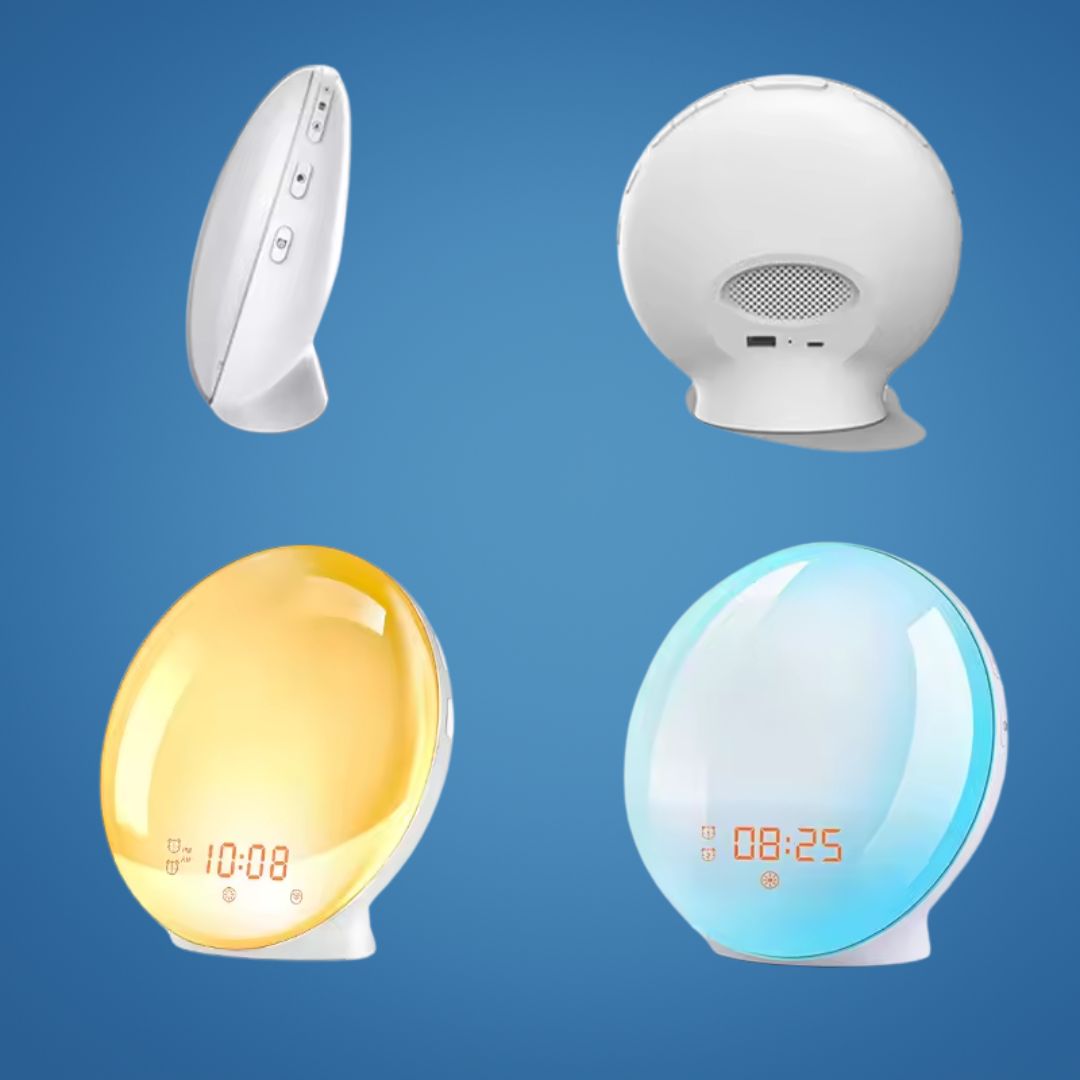 BowLift | Sunrise Alarm Clock | Natural Wake-Up Light with Ambient Lighting for Heavy Sleepers & Dark Mornings