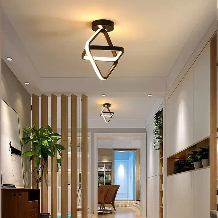 Modern LED Ceiling Lamp with Double Ring Design - Twilight Rings | Skanto