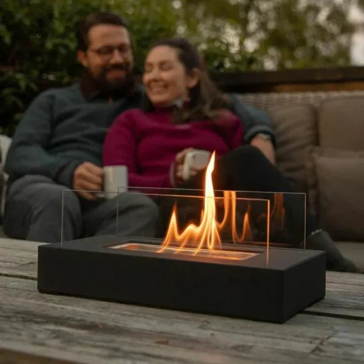 BowLift | Tabletop fire pit with s’mores maker kit – portable mini fireplace for indoor/outdoor use