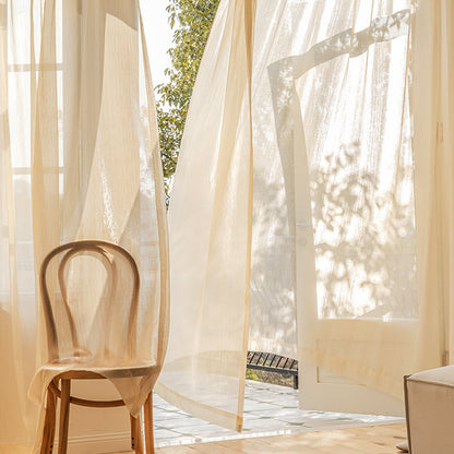 Transparent Linen Curtains, Light and Modern for Living Room | Kalsten