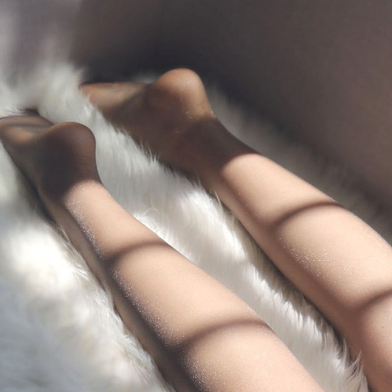 BowLift | Seamless step pearl-gloss ultra-thin tights