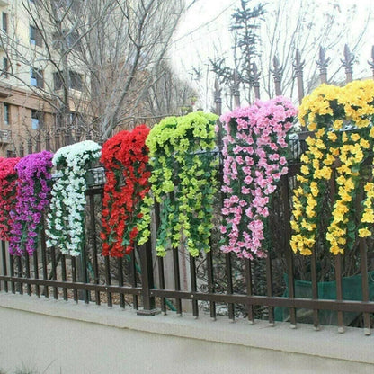 BowLift | Simulated Violet Hanging Basket