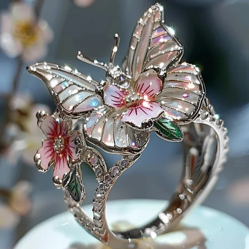 Butterfly flower ring | Bowlift